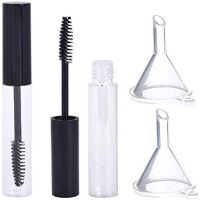 【YF】♦▣►  5/10ml 2PCS Mascara Tube with Wand Bottle Funnels Transfer Pipettes Refillable