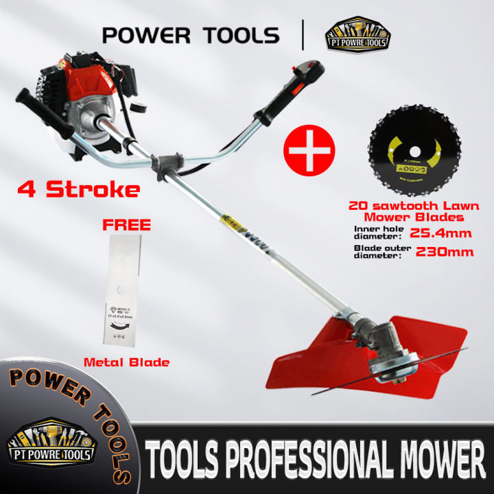 Grass Trimmer 4 Stroke Brush cutter Tiller attachment with Big Frame ...