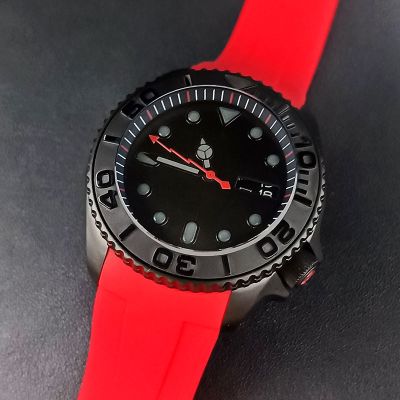 hot【DT】 41mm Skx Glass permeable back Cover case fit NH35 NH36 movement dial  customizable