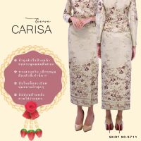 ผ้าถุงสำเร็จ ป้ายหน้า Carisa ทอลายนูน ผสมดิ้นทอง ปราณีตสุดๆ ซับในเนื้อละเอียด นุ่มสบายผิว ทรงสวยกริบ เป๊ะทุกมุม [5711]