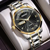 ---Fashion mens watch238814✚❈ Waterproof watch authentic male money to fashion a new Swiss double luminous calendar quartz high-grade mens watch