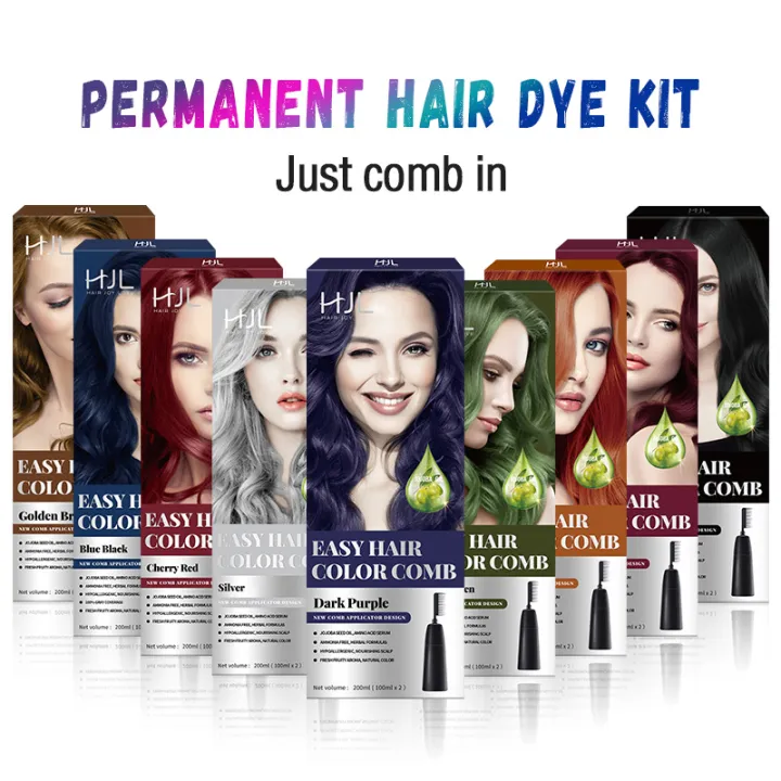 HJL Hair Joy Love Easy Hair Color Comb No Ammonia Long Lasting