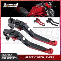 797 821สัตว์ประหลาดมีหลายชั้นแบบด้ามโยกสำหรับ DUCATI คลัตช์เบรกไฮเปอร์โมตาร์ด950ที่จับ939 820ชิ้นส่วนรถจักรยานยนต์ขยายได้แบบพับได้