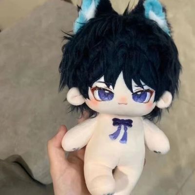 ☃✥ AEOZAD Anime Genshin for Children Scaramouche Wanderer Plushie Dolls Figura Decoração Soft Stuffed Vestir-se Presentes 20cm