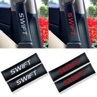 ▩◘❈ 2pcs Car Carbon fiber Seat Belt Pad Seat Cover Fit for Suzuki Swift grand vitara suzuki sx4 Automobiles Interior Accessories