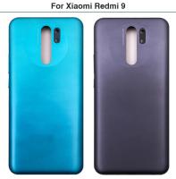 ใหม่สำหรับ Xiaomi Redmi 9ฝาหลังแบตเตอรี่พลาสติก Redmi9ปลอกหุ้มช่องหลังเคสพร้อมปุ่มปรับระดับเสียง