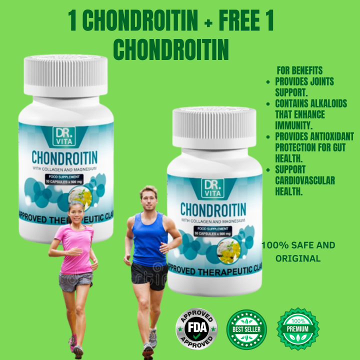 Dr. Vita Chondroitin 1 FREE with Collagen and Magnesium! Chondroitin is