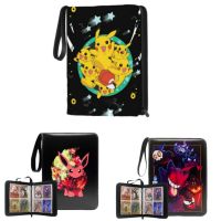 200-400pcs Newly Listed Pokemon Cartoon Anime Game Battle Card Booklet Zipper Binder Card Holder Card Case Childrens Toys Gift