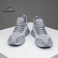 Pioneer Store【Free Shipping ส่งฟรี】 รองเท้ากีฬาแบบ Flyknit ระบายอากาศสไตล์เกาหลีรองเท้าวิ่งข้อต่ำใหม่ฤดูร้อน2023