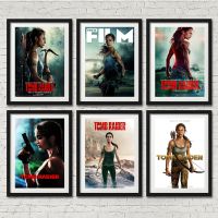 Movie Tomb Raider Alicia Vikander Simle Print Art Canvas Poster For Living Room Decoration Home Wall Picture