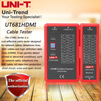 เครื่องทดสอบสายเคเบิล UT681HDMI UNI-T Hdmi MINI-HDMI เครื่องทดสอบสายเคเบิลข้อมูลความละเอียดสูงแบบแมนนวลปิดเครื่องอัตโนมัติ