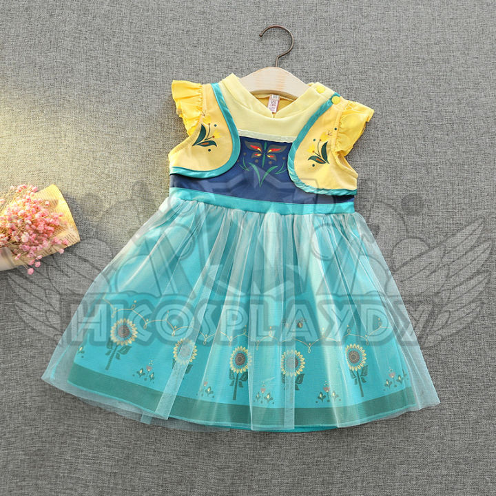 hiCosplaydy Frozen Princess Anna Baby Dress Cosplay | Lazada