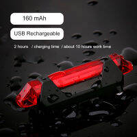 USB ชาร์จไฟหลังจักรยาน L-E-D ไฟท้ายจักรยาน4โหมดแสงในตัว160มิลลิแอมป์ชั่วโมงความจุแบบชาร์จไฟได้ Ba-Tแบตเตอรี่ไฟจักรยาน