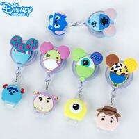 HOT★Disney ป้ายหดเก็บได้ผู้ถือ Kawaii Stitch นักเรียน Badge อะนิเมะ Toy Story ที่ใส่บัตรประชาชน Donald เป็ดธุรกิจ