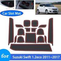 Ruer Mat ร่องประตูสำหรับ Suzuki สวิฟสปอร์ท Swift 1.2Eco 2011 ~ 2017 2012 2015 2016กันลื่นสติกเกอร์รถสล็อตประตู