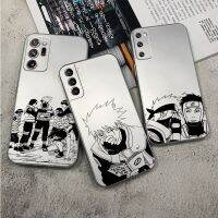 【ส่องแสงอิเล็กทรอนิกส์】เคสมือถือชุบโลหะ S21 S22 Samsung Galaxy อนิเมะ S20พิเศษ FE บวกโลหะฝาปิดซิลิโคนเงินนารูโตะ-ฮาตาเกะคาคาชิ