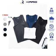 Áo thun ba lỗ nam KARIO tanktop vải mè 100% siêu nhẹ, siêu thoáng thumbnail