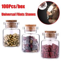 100Pcs/Box Replacement Essories Universal Flints Stones Color Lighter Flint Stone Clippers Petrol Flint Stones Lighter