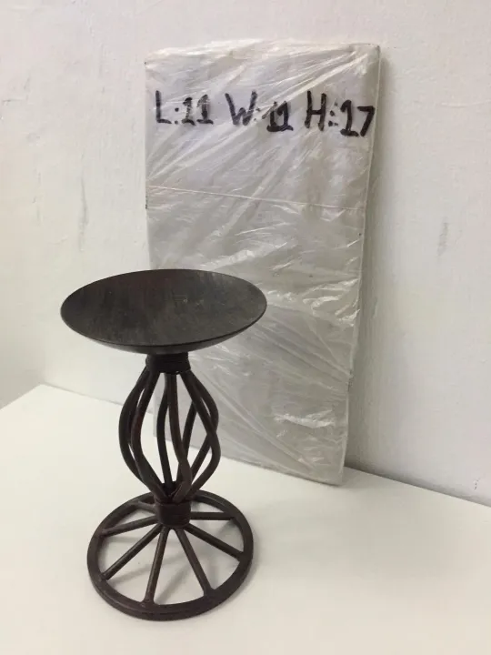 Candle Holder Spiral Design Metal Color Black Lazada PH