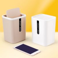 Creative Mini Desktop Trash Can Tabletop Plastic Waste Bin with Lid Countertop Garbage Basket Trashbox Home Office Desk