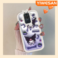 เคส Chenyyyka สำหรับ Xiaomi Redmi โน๊ต9 Redmi เคส10X การ์ตูนน่ารัก Kuromi ดีไซน์ใหม่กระต่ายสีสันสดใสเลนส์กล้องถ่ายรูปป้องกันปิศาจน้อยเคสมือถือกันกระแทกและรอยขีดข่วน