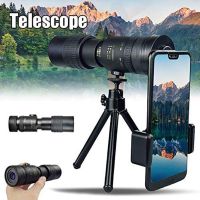 ZZOOI 4k 10-300x40mm Telescopes Super Telephoto Zoom Monocular Telescope Portable Hunting Hiking Camping Handheld Clear Бинокль Мощный