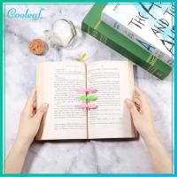 COOLEAF 5 pcs ซิลิกาเจล ที่คั่นหนังสือหญ้าสีเขียว ของขวัญที่สร้างสรรค์ คาวาอิ เครื่องเขียนเครื่องหมายหนังสือ น่ารักน่ารักๆ ครูนักเรียน เครื่องเขียนอุปกรณ์เสริม