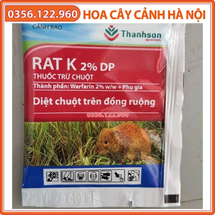 Thuốc diệt chuột Rat K 2% DP có thời gian phân hủy như thế nào sau khi sử dụng?