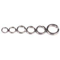 MAGIC 100pcs Hot Fishing Split Rings Double Swivel Snap Fish Connector 3#-8# Durable Line Tackle High Quality Stainless Steel