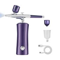 Rechargeable Airbrush Compressor Kit Air Brush Sprayer Gun Water Oxygen Deep Hydrating Machine For Nail Art Tattoo Cake Makeup