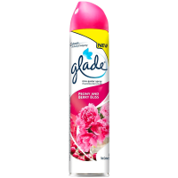 LeeMart สเปรย์ ปรับอากาศ เกลด Glade 320ML สเปร์ ปรับอากาศ เกรด สเปร กลิ่นหอม เกด สูตร พีโอนี แอนด์ เบอร์รี่บลิส ขนาด 320 มล.