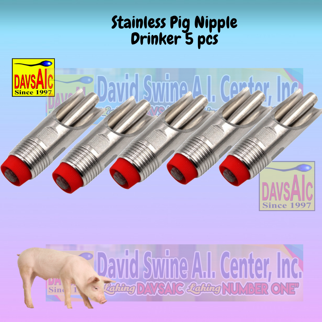 Pig Swine Livestock Stainless Steel Waterer Drinkers Nipples Water DrinkingBLND 