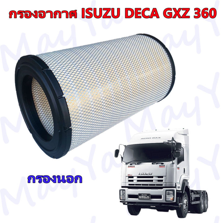 กรองอากาศเครื่อง-กรองนอกและกรองใน-isuzu-deca-gxz360-หัวลาก-รถพ่วง-อีซูซุ