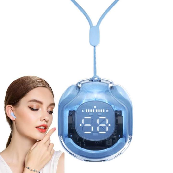 led-power-display-earbuds-crystal-transparent-in-ear-headset-fast-connection-sports-headphones-for-running-driving-and-walking-brightly