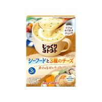 สินค้าเข้าใหม่ Premium ? POKKA SAPPORO Soup  ซุปกึ่งสำเร็จรูป อร่อยง่ายๆ แค่ชงใส่น้ำร้อน ซุปผง ซุปญี่ปุ่น (1กล่องบรรจุ3ซอง 48-59g.)? (x1) ซีฟู้ดครีมชีสE07.22