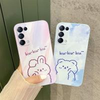 เคสสำหรับ OPPO Reno 5 Pro ซิลิโคนลายการ์ตูน OPPO Reno 5นิ่มฝาครอบด้านหลังภาพวาดสีน้ำมันข้าง