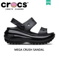 ❍✔ รองเท้า crocs แท้ mega crush sandal รองเท้าแตะรัดส้นผู้หญิง รองเท้าไปทะเล 207989