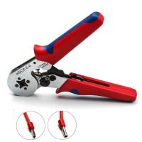 QZ-Hsc8 6-4 Self-adjusting Crimping Plier For Capacity 0.25-10mm2 23-10 Awg Wire Sleeves Ferrules Insulated Crimp Plier Hand Tool