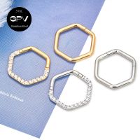 316L Medical Stainless Steel Rectangular Nose Ring Mens And Womens Nasal Septum Ring Piercing Jewelry Closing Ring Earrings