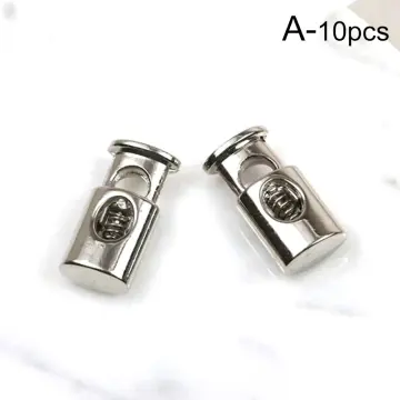 10pcs Mental Cord Lock Clamp Toggle Clip Stopper Buckles for