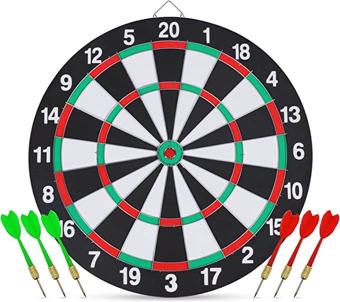 VFM Double Sided Dart Games Target Board With 6 Dart Medium Lazada PH
