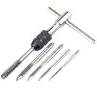 6PCS/Set Tap Drill Wrench Tapping Threading Tool M3 M8 Screwdriver Tap Holder Hand Tool Thread Metric Plug Tap Screw Taps Set