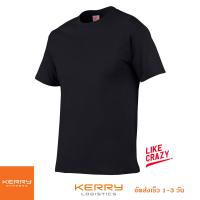 T-Shirt เสื้อยืด(สีดำ) เนื้อผ้า100%Cotton ทรงRegular Fit ใส่สบาย