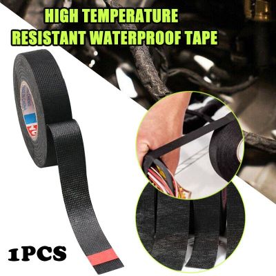15mm*15m Insulation Tape Cable Wiring Harness Fabric Adhesive Waterproof Car Cable Harness Wiring Loom Protection Tape Adhesives Tape
