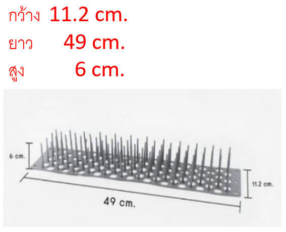 bird-spike-หนามกันนก-2-ชิ้น-หนามนก-ที่ไล่นก-ที่กันนก-แปรงไล่นก-หนามไล่นก-ไล่นกพิราบ-แผงกันนก-แผงไล่นก-ลวดกันนก-กันนกเกาะ-หนามกันนกพิราบ