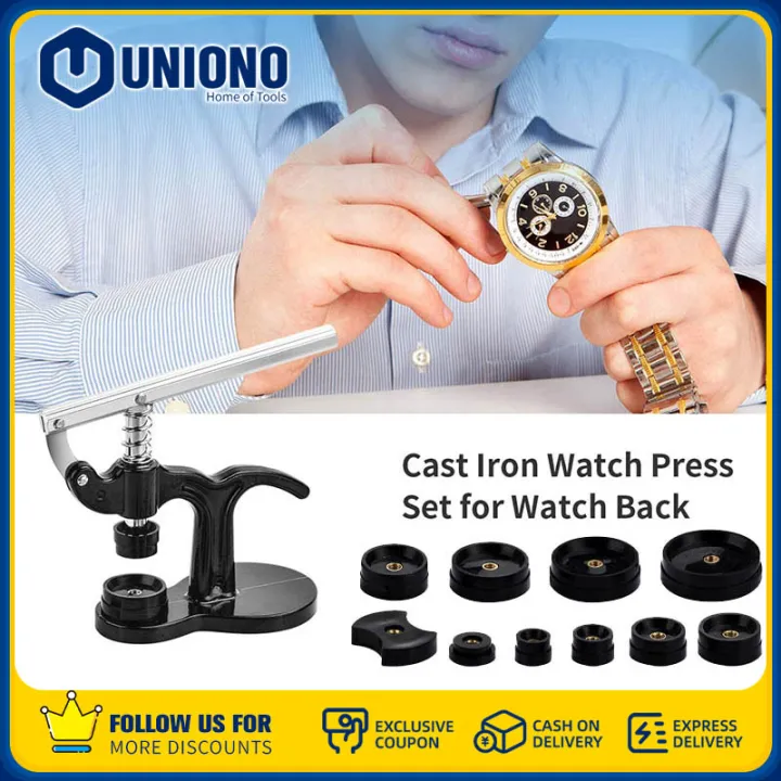 Uniono 12 Different Dies Watch Press Set,18Mm To 50Mm Watch Case Closer