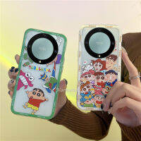 เคสสำหรับ Honor โทรศัพท์มือถือแฟชั่น X9b 5G HONOR X9B 2023ฝาครอบป้องกันสไตล์ใหม่เคสการ์ตูนน่ารักสร้างสรรค์สมาร์ทโฟน Shin-Chan เคสซิลิโคนนิ่ม