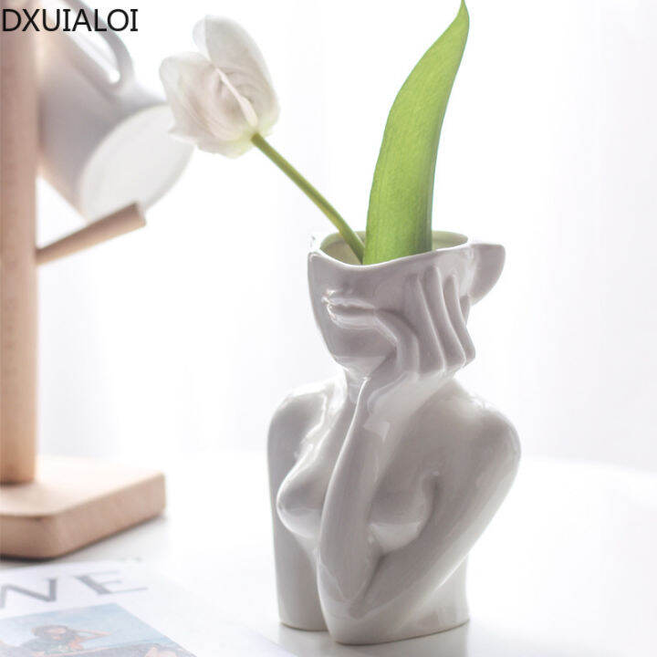 nordic-woman-body-shape-ceramic-vase-creative-flower-living-room-decoration-artist-home-decor-ceramic-handicraft-flower-vase