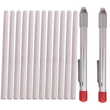 White Slate Pencil Soapstone Marker Holder Engineering Marking Tool Pencil  Soapstone Marker Talc Pen Metal Holder