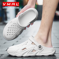 VMAL รองเท้าแตะสำหรับผู้ชายรองเท้านิ่มเหมือนเยลลี่สำหรับฤดูร้อนรองเท้าชายหาดกลวง Sepatu Kebun รองเท้าแตะสีลูกอมกันน้ำขนาดรองเท้าแตะชายหาด40-45